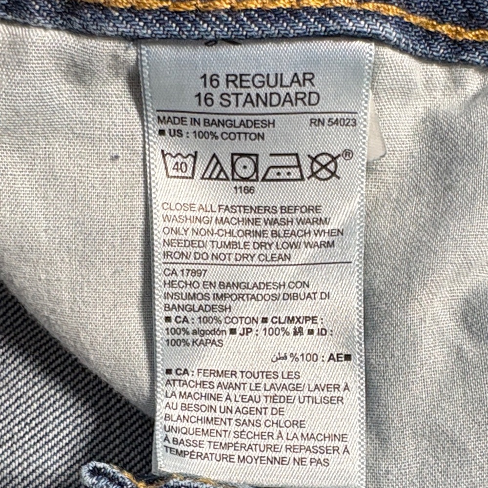 Old Navy Boy's Dark Blue Straight Leg Jeans - Picture 4 of 8